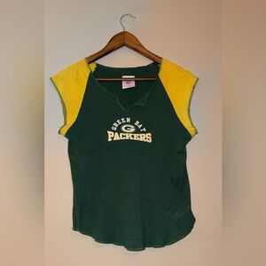 NFL Green Bay vintage baby doll tank tee